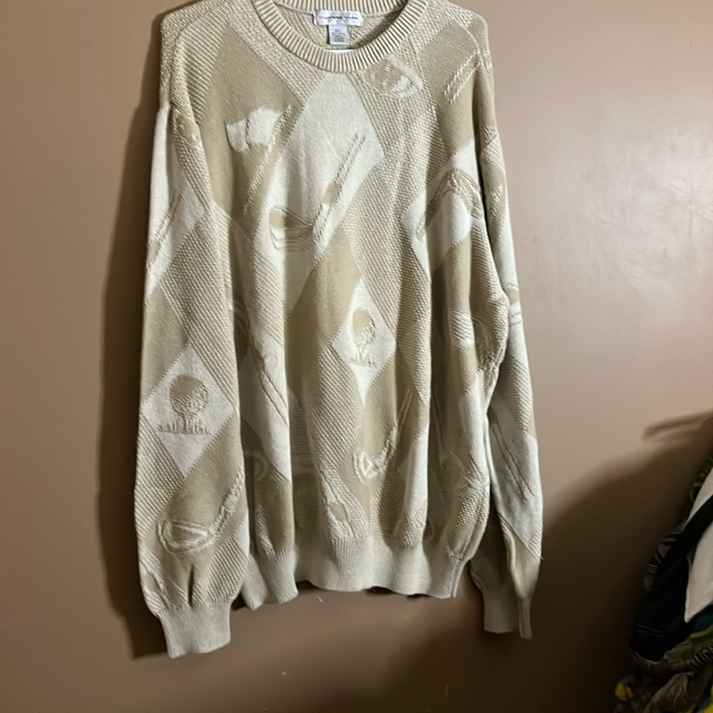 😄Plus Size Vintage Golf Sweater 100% Cotton